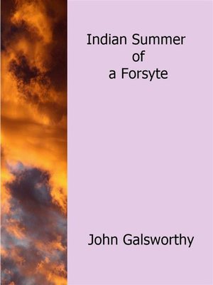 cover image of Indian Summer of a Forsyte